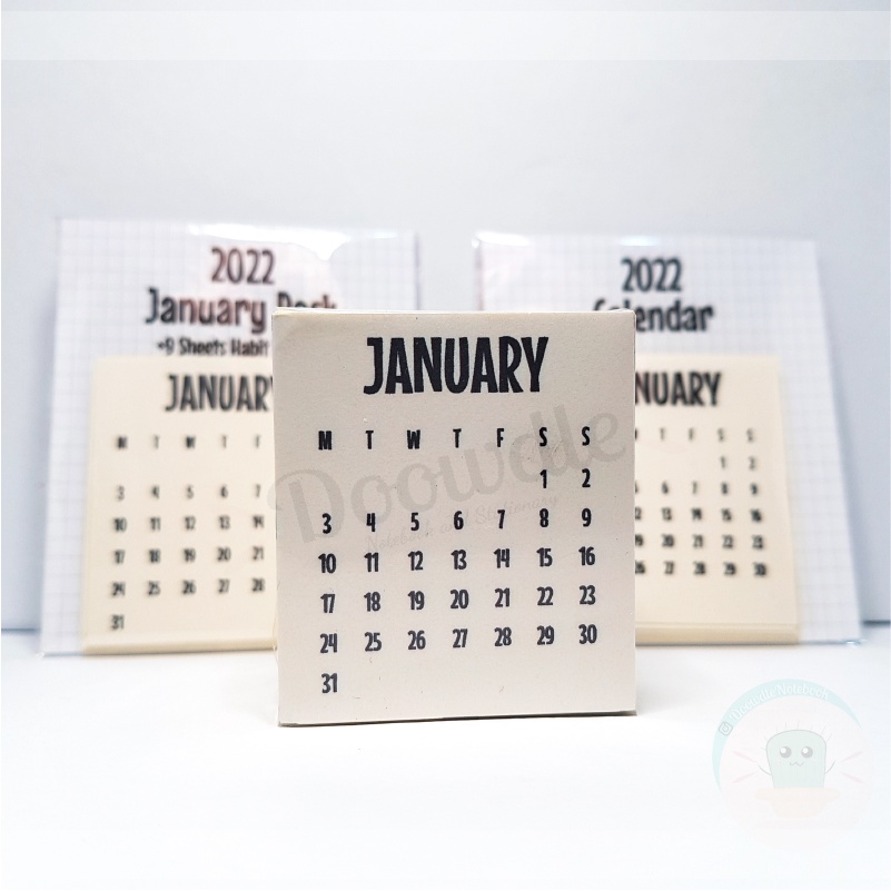 

Doowdle Stiker Kalender 2024 Mini dan Habit Tracker
