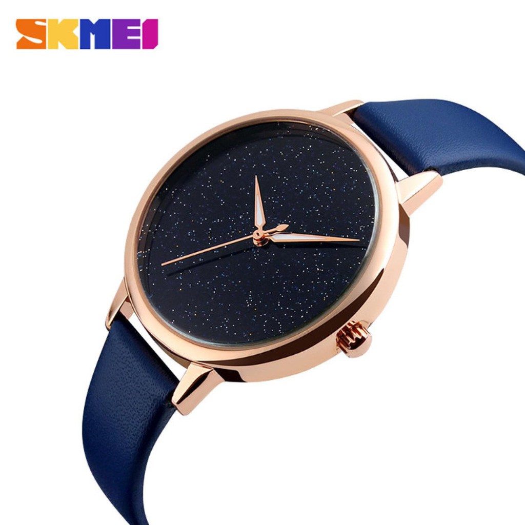 JAM TANGAN WANITA ORIGINAL ANTI AIR - CASUAL MODEL SKMEI SUPER TIPIS