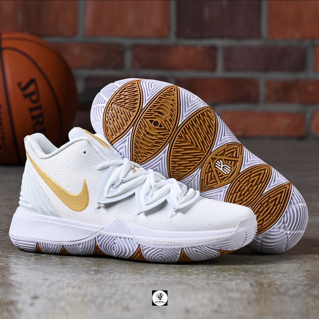 kyrie 5 white gold