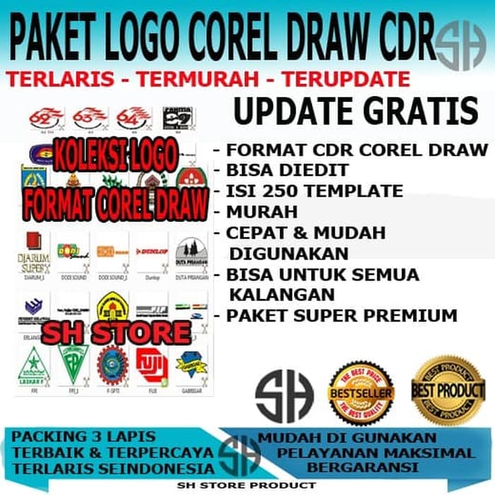 

Paket Template Desain Logo Design Keren Siap Edit Pakai Format CDR