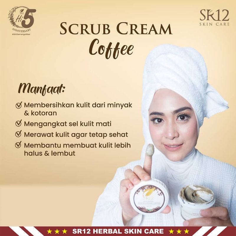 Lulur SR12 | Scrub Cream Coffee SR12 &amp; Lulur Rempah Bengkoang SR12 | Perawatan Tubuh SR12 Skincare