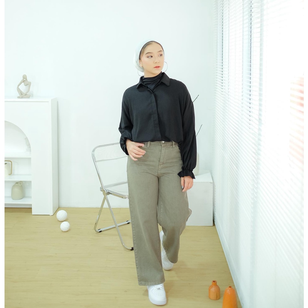 PANTS - CLIDE PANTS - PANTS WANITA - CELANA JEANS - KULOT JEANS - CELANA KULOT JEANS