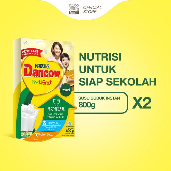 

Nestle DANCOW FortiGro Susu Bubuk Susu Anak Instant 800g x 2pcs