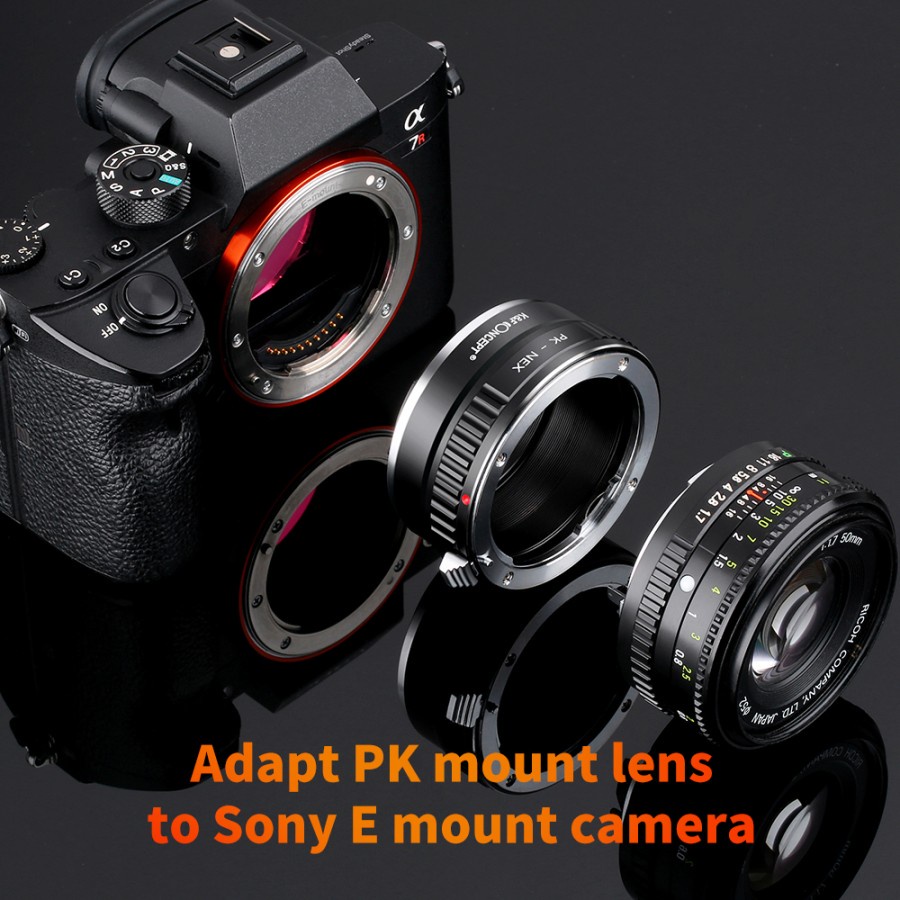 Adapter Lens Mount Pentax K to Sony Nex E-Mount KNF Concept