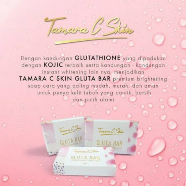 Sabun Pemutih Badan TCSkin Gluta Bar 60 gr 3 Pcs Premium Whitening Soap