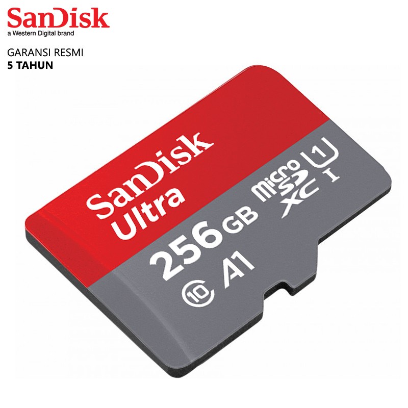 Memory Card Micro SD SANDISK 256GB Class 10 Speed 120 MBPS ULTRA SDXC