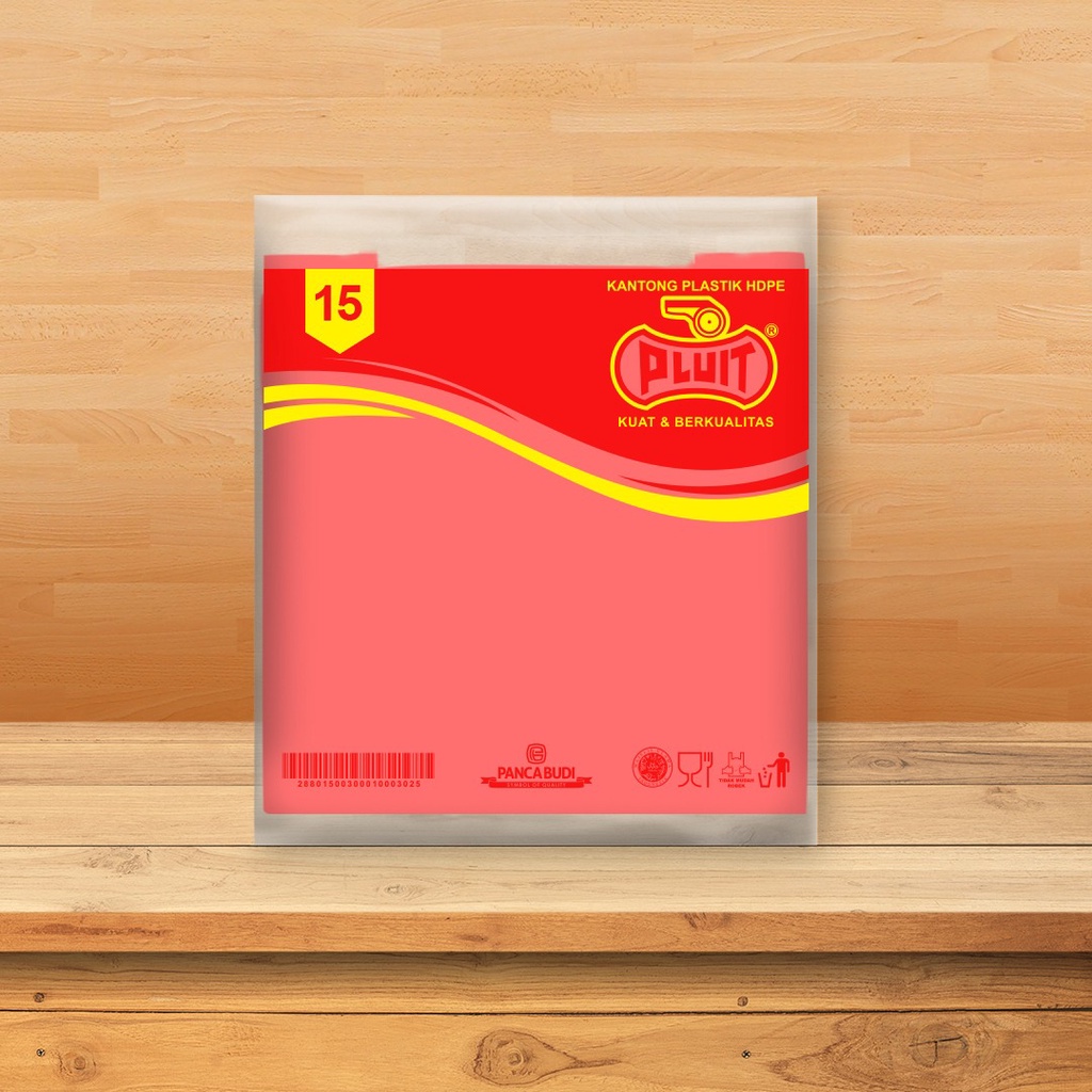 Kantong Plastik Kresek Pluit Merah Ukuran Kecil 15 cm