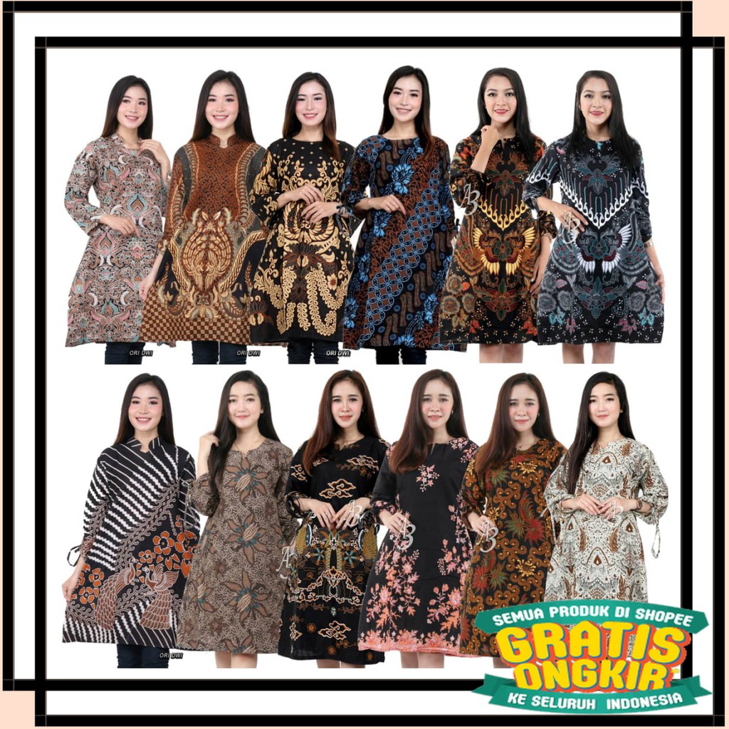 SOLO KERIS FULL BROKAT RUFFLE BENANG RAJA TENUN / BATIK KALONGAN | TUNIK BATIK S M L XL XXL