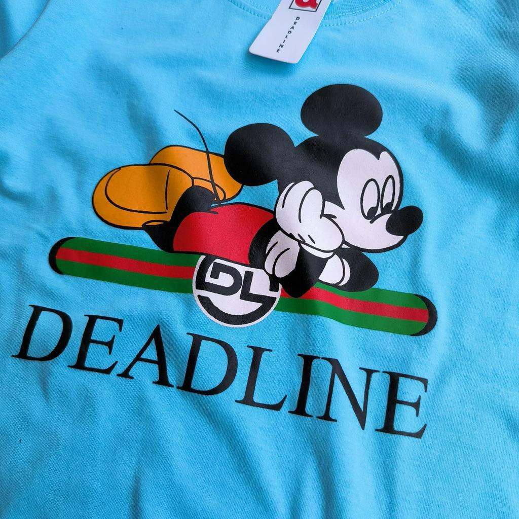 KAOS DISTRO ANAK DEADLINE BIRU MUDA MICKEY / D.SHELTER