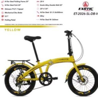Sepeda lipat 20 Inch EXOTIC 2026
