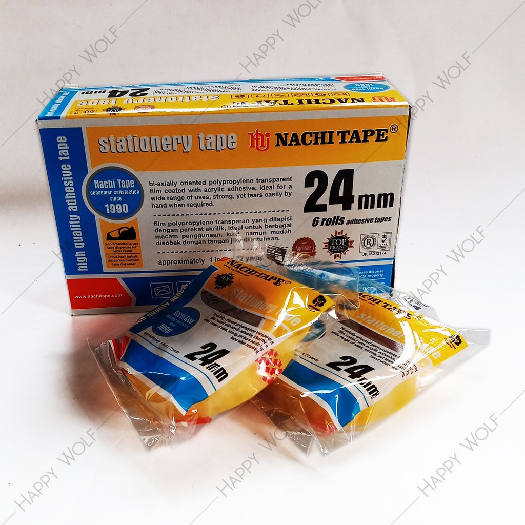 

Selotip Bening 24 mm (1'') - Nachi