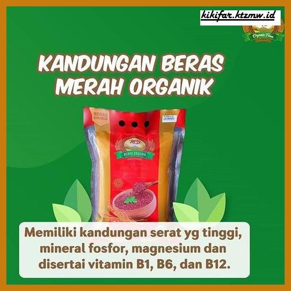 

ANEKA-BERAS- ORGANIC RED RICE PECAH KULIT - BERAS ORGANIK - BERAS MERAH - MD 2KG -BERAS-SEHAT.