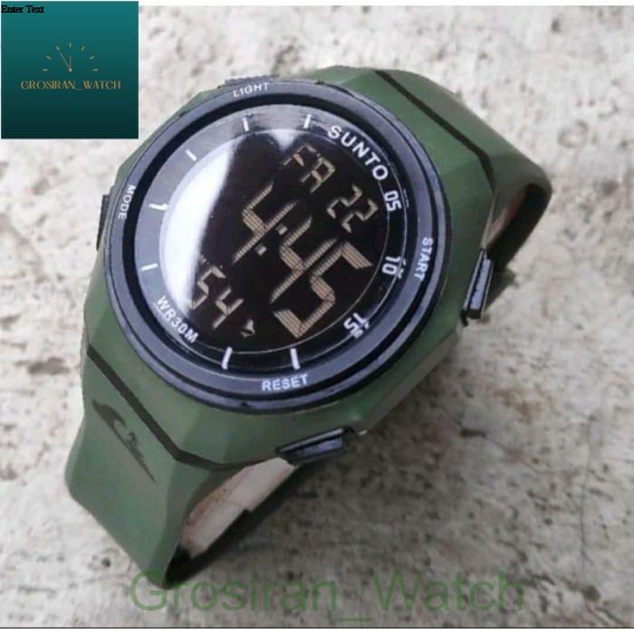 Jam Tangan Sporty Import Tahan Air SN-333 Digital Strap Rubber [G_W]