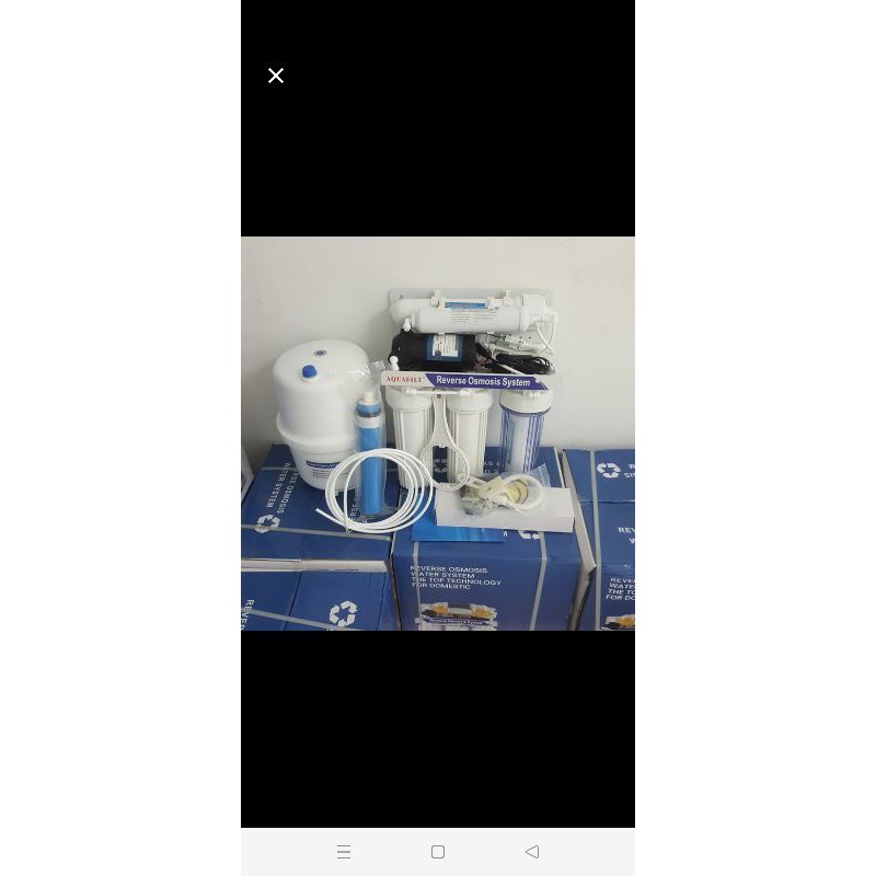 Mesin RO 100gpd undersink reverse osmosis gantung 5step