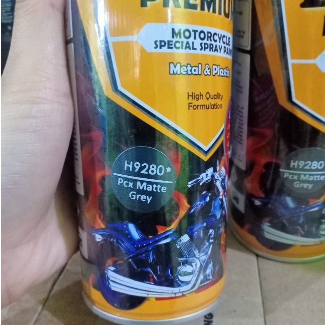 Pilok Pilox Cat Semprot DITON Premium - H9280 PCX MATTE GREY / Abu - Abu Doff Honda (9280) 400cc