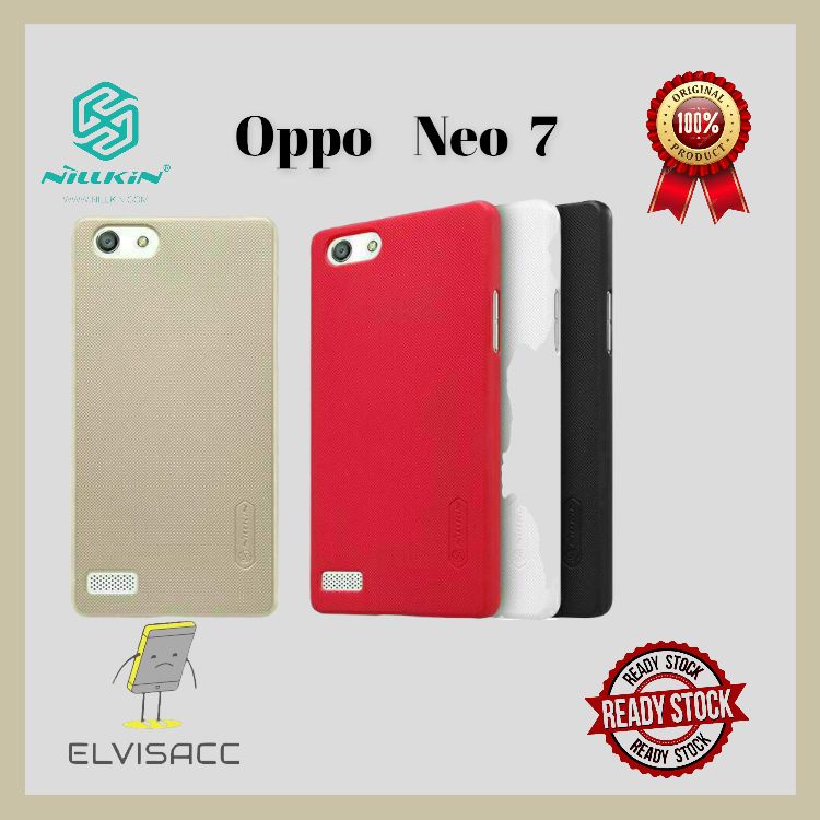 OPPO NEO 7 NILLKIN HARDCASE FROSTED SHIELD ORIGINAL COLOUR BLACK