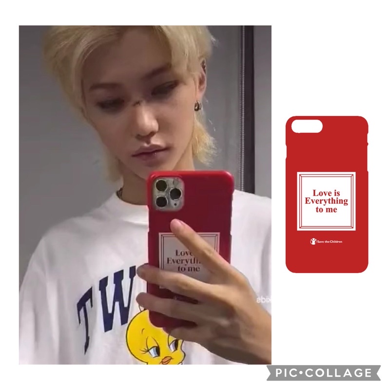 Stray Kids Felix love is everything to me custom phone case straykids red