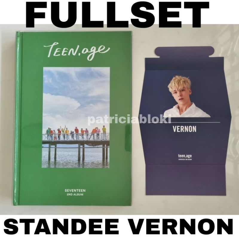 Fullset 2nd Album Seventeen Teen Age Green Ver Unsealed Preloved Vernon Standee TA TeenAge Orange bl