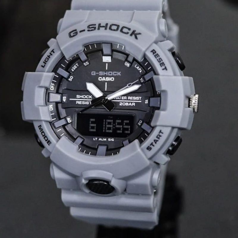 TERLARIS !!!! GSHOCK CASIO GA 800 DUAL TIME 2JARUM JAM TANGAN PRIA SPORT ANTI AIR FREE BOX