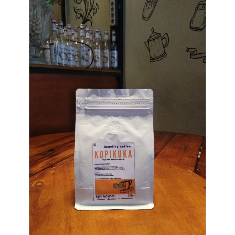 

Kopi bubuk 250 gram Robusta Sumatra Bengkulu/ coffee farmer Indonesia