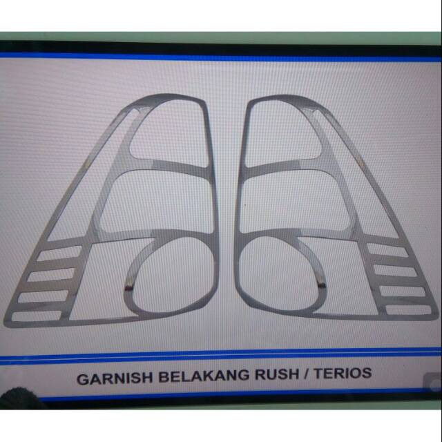 GARNISH BELAKANG RUSH / TERIOS