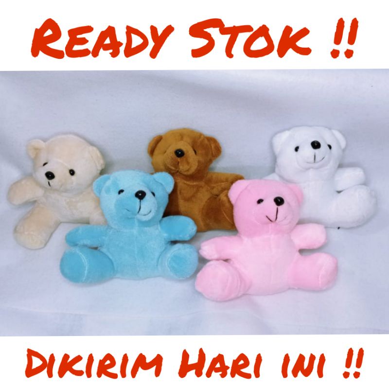 Boneka bear 15cm / boneka buket / boneka polos 15cm / boneka polosan / boneka wisuda