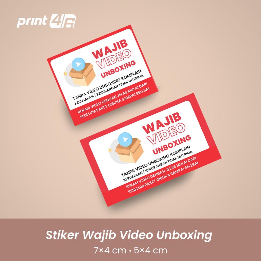

Sticker Wajib Video Unboxing Paket Stiker
