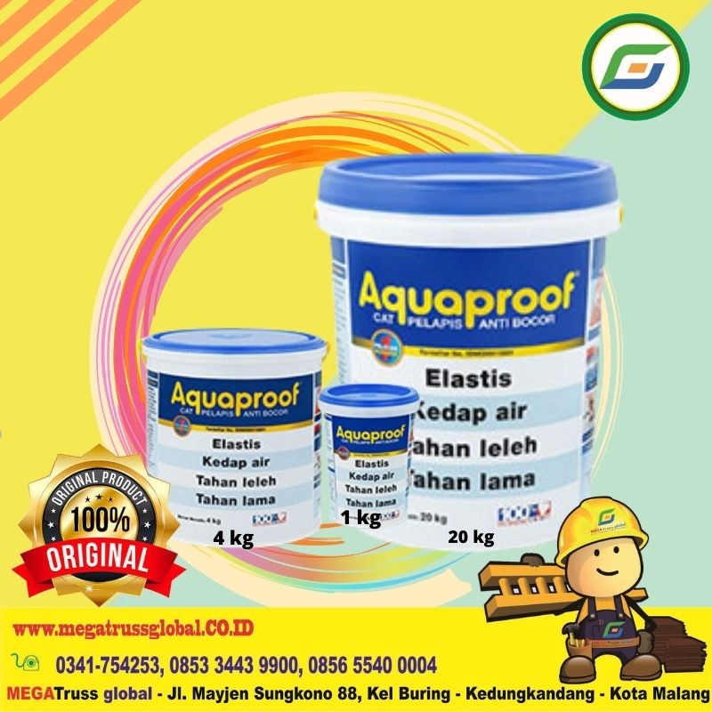 Cat Aquaproof 4 Kg Cat Pelapis Anti Bocor-Cat Tembok anti bocor