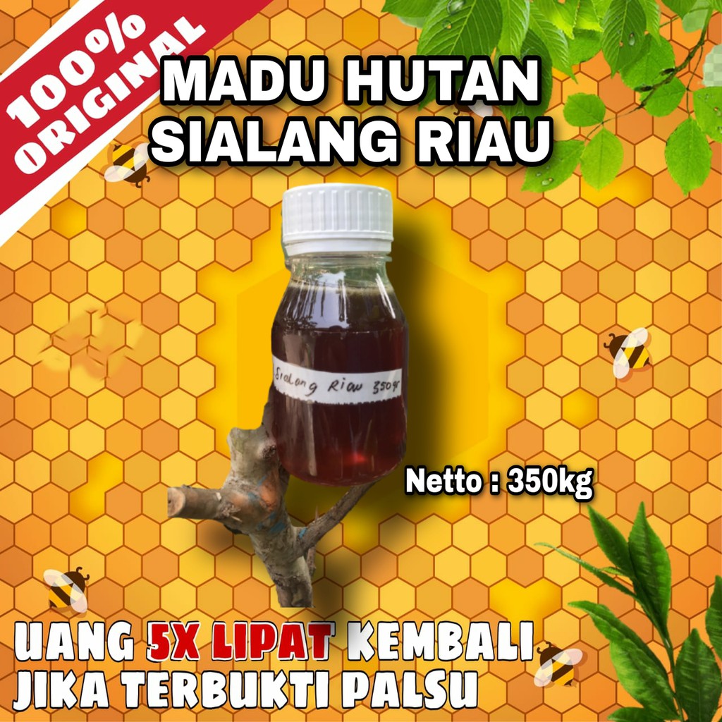 

Madu Murni Asli 350 gr - Madu Hutan Sialang Riau Murni 100% Asli