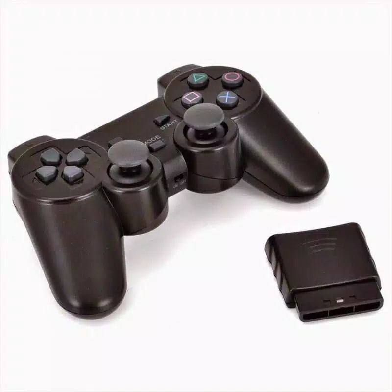 STIK PS2 WIRELESS HITAM TANPA KABEL