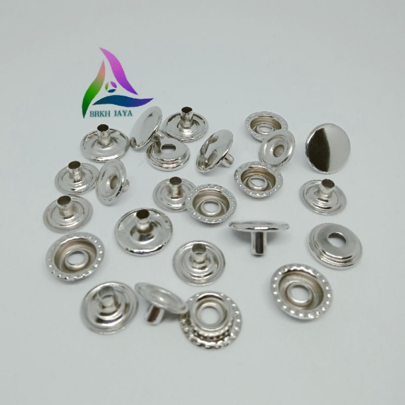 Kancing Knop / Kancing Cetet Besi 7050 / Kancing Jaket Diameter 15 mm /12 Set