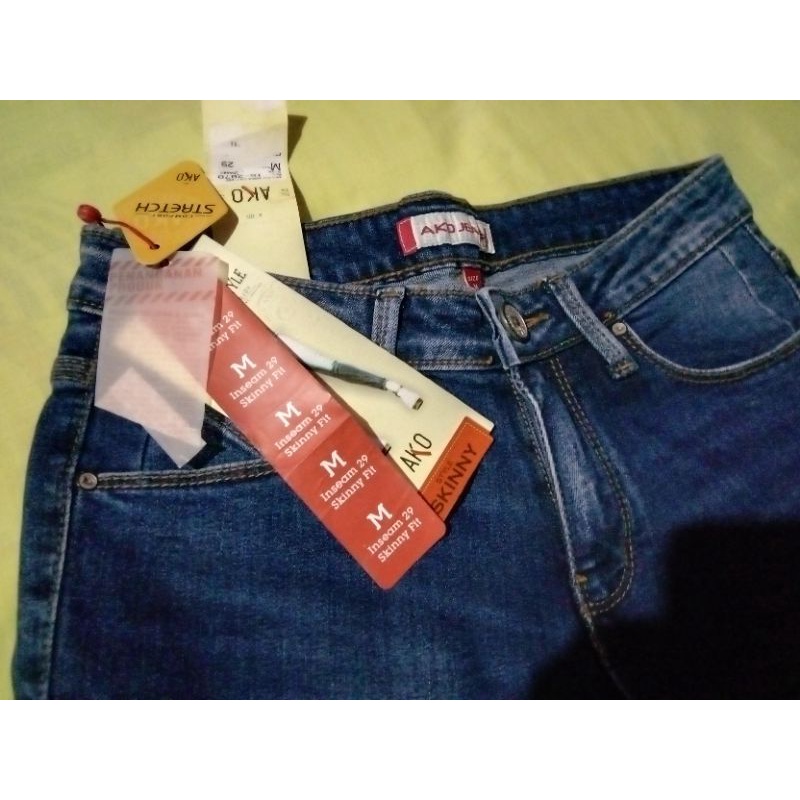 CELANA JEANS AKO SKINNY [ORIGINAL] 100% BARU NO REJECT