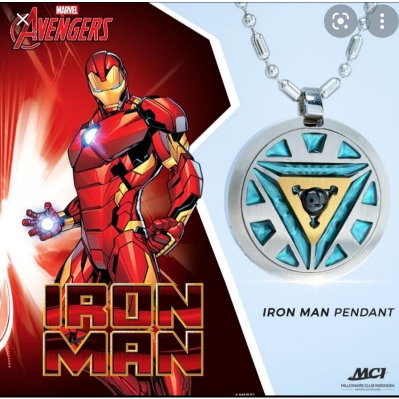kalung iron man pendet MCI original