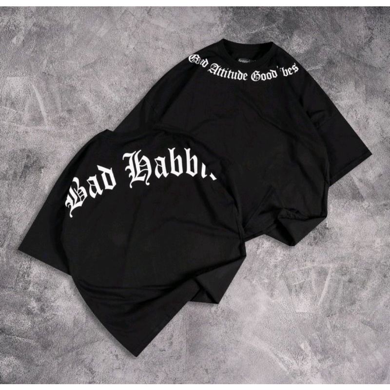 [Oversize] Baju Kaos T Shirt Distro Skate Surfing Oversize Oversized Besar Kantong Gombor Korea Kore