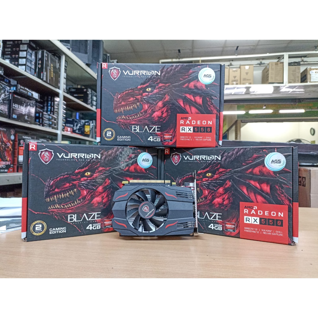 VGA VURRION RX 550 GDDR5 4GB 128BIT - RX 550 4GB