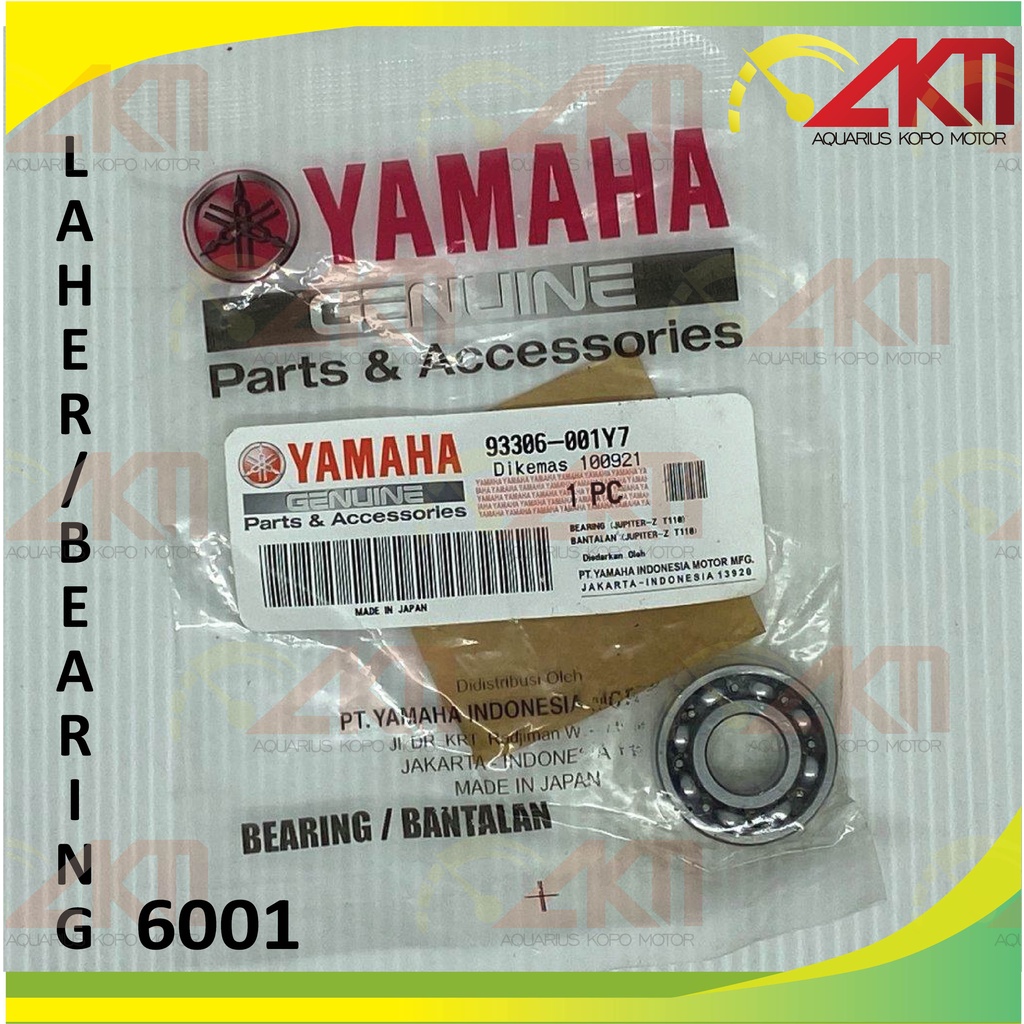 Bearing 6001 Yamaha Laher 6001 Bantalan Bola Original Yamaha YGP