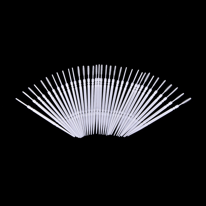 {LUCKID}1100Pcs Plastic Dental Picks Oral Hygiene 2 Way Interdental Brush Tooth Pick