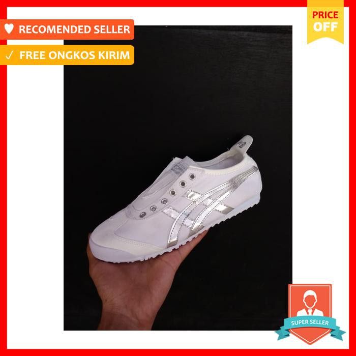Onitsuka Tiger Slip On White Silver