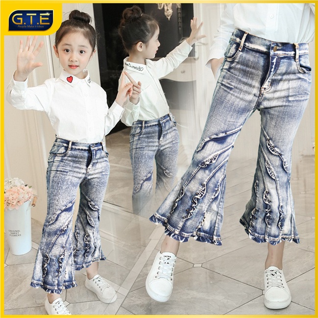 GTE | CELANA JEANS ANAK IMPORT /CELANA CUTBRAY ANAK PEREMPUAN /CELANA PANJANG ANAK 2-11 tahun