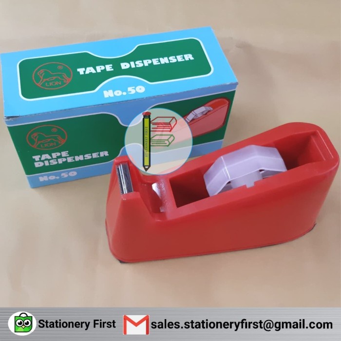 

Eklusif Tape Dispenser Tempat Pemotong Isolasi Besar Kecil Lion No. 50 Sale!!!