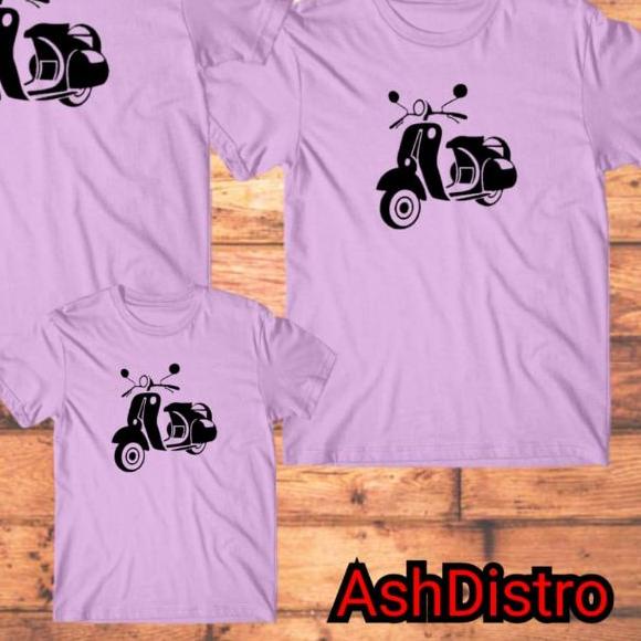✪ Kaos vespa / kaos couple keluarga ayah ibu anak / baju couple pasangan ✦