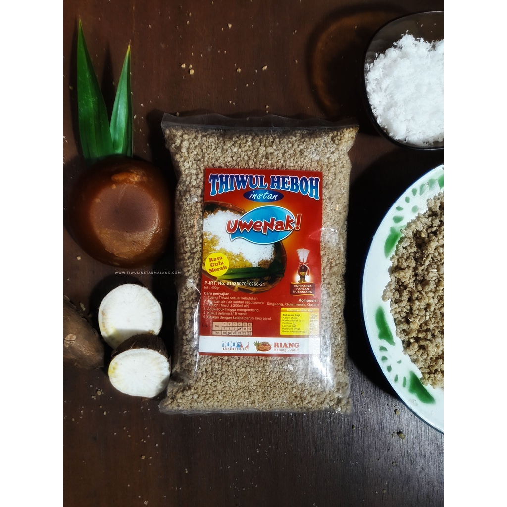 

Oyek Thiwul Manis Gula Merah Tiwul TERLARIS Paling MURAH Cepat dan Praktis 400 Gr