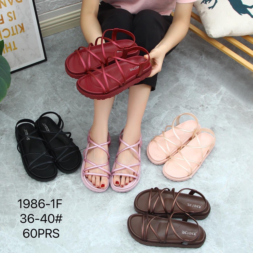 3.3 SALE【Spot】Sandal Wanita Tali Jelly Import Platform