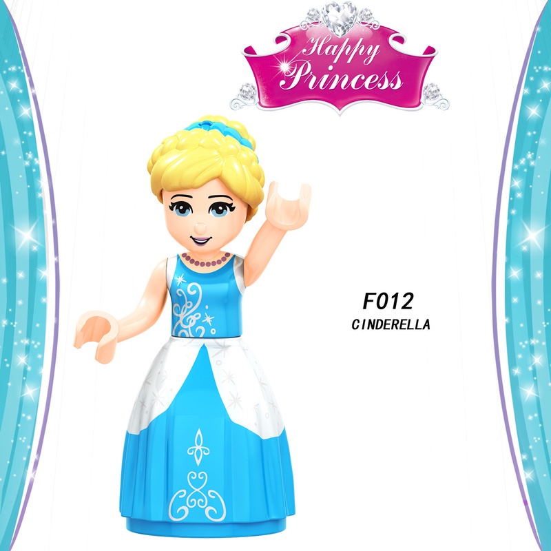 Mainan Figurin Mini Karakter Princess Cinderella Rapunzel Ariel Fairy Tale Untuk Hadiah Anak Perempuan