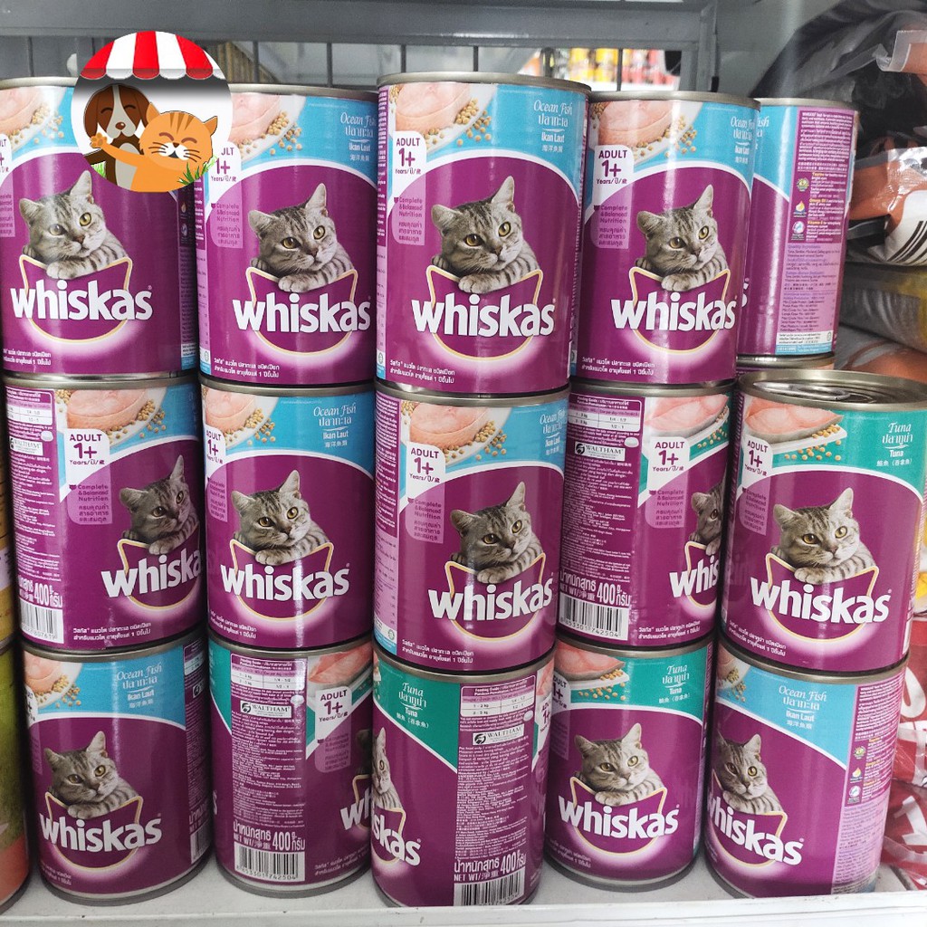 Whiskas Kaleng Ocean Fish 400gr - Makanan Kucing