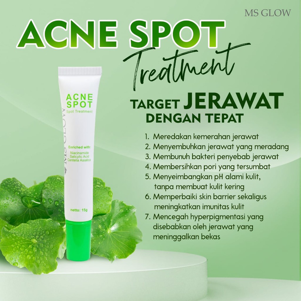 (NEW)Acne Spot MS Glow Original Acne Gel Acne Treatment Penghilang Jerawat