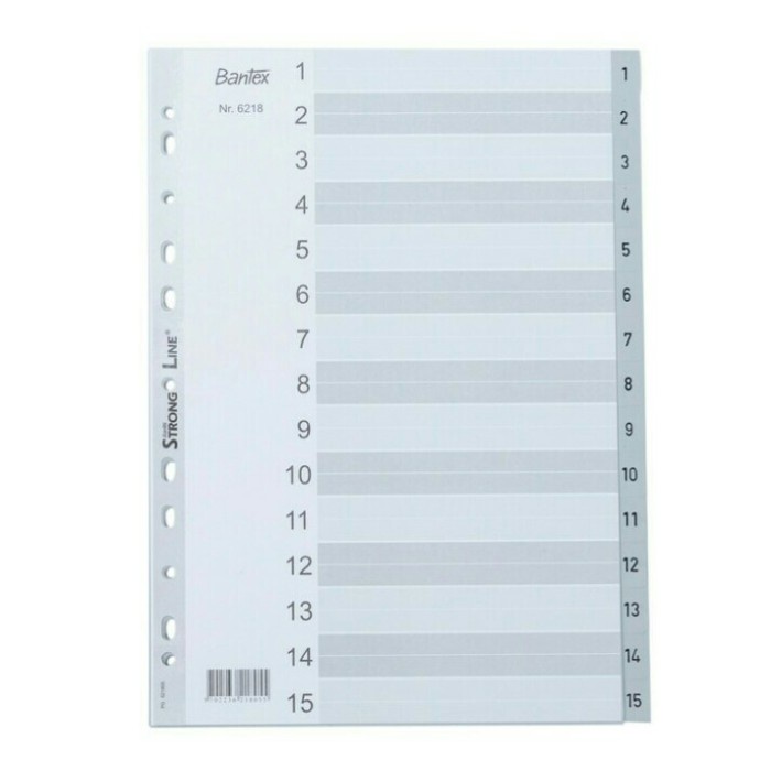 

Update Divider Numerical A4 Plastik (1-15 Index) Merk Bantex 6218.05 Terbatas