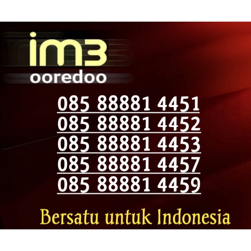 nomer cantik indosat