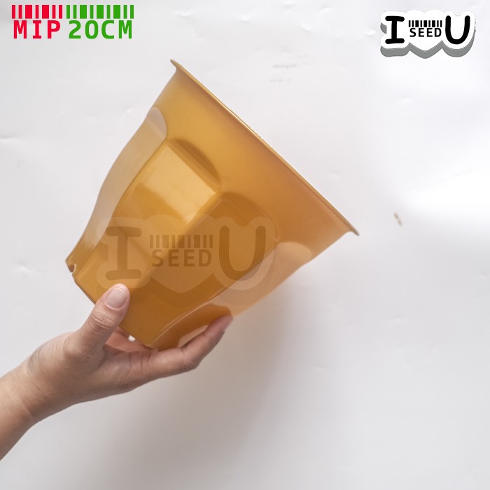 Pot Bunga Tinggi Warna Gold 20cm - MIP