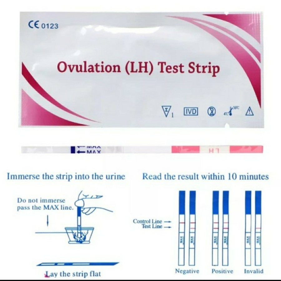 OVULATION (LH) Test Strip. Strip LH Ovulasi. Alat Test Kesuburan. l